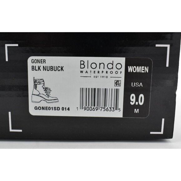 Blondo Womens Size 9 Goner Black Suede Waterproof Fashion Boots Shoes - Picture 13 of 13